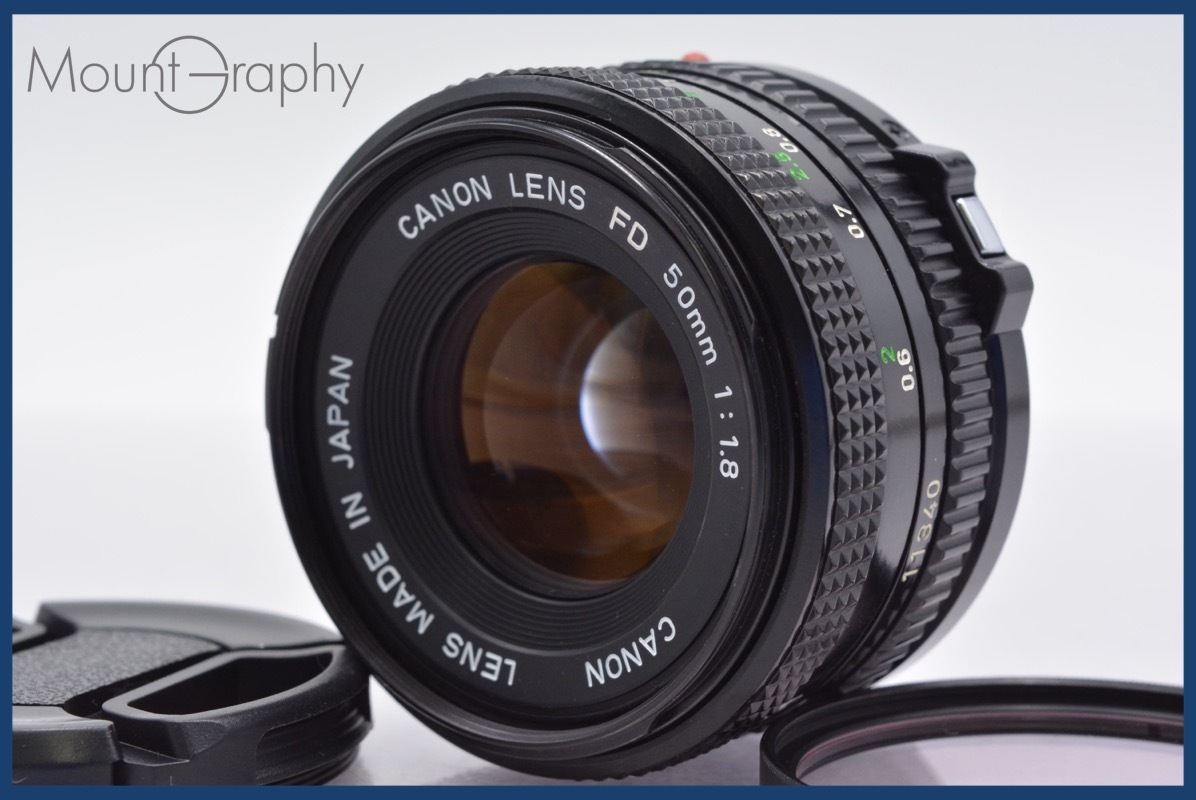 ★極上美品★ キヤノン Canon NEW FD 50mm F1.8 前後キャップ付 ★完動★同梱可 #yk4361拍卖