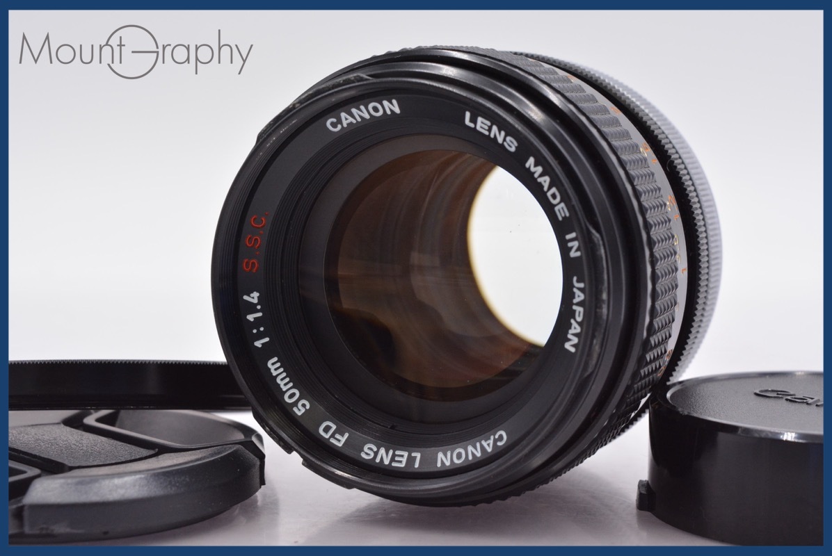 ★良品★ キヤノン Canon FD 50mm F1.4 S.S.C. 前後キャップ&レンズフィルター付 ★完動★同梱可 #yk4739拍卖
