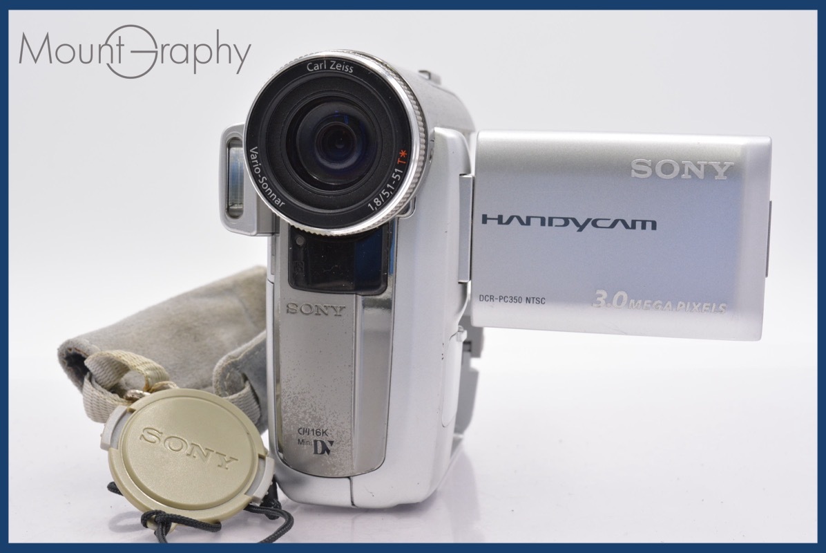 ★ジャンク特価★ ソニー SONY HANDYCAM DCR-PC350 120x 前キャップ付 同梱可 #mj3731拍卖