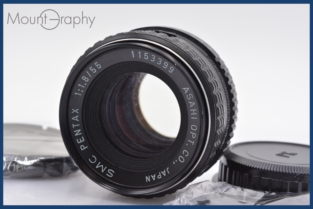 ★良品★ ペンタックス PENTAX SMC PENTAX 55mm F1.8 前後キャップ&レンズフィルター付 ペンタックスK用(MF) ★完動★同梱可 #mj2307拍卖