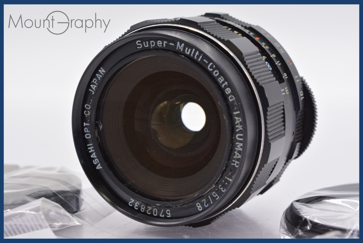 ★良品★ ペンタックス PENTAX Super-Multi-Coated TAKUMAR 28mm F3.5 前キャップ&レンズフィルター付 ★完動★同梱可 #mj3558拍卖