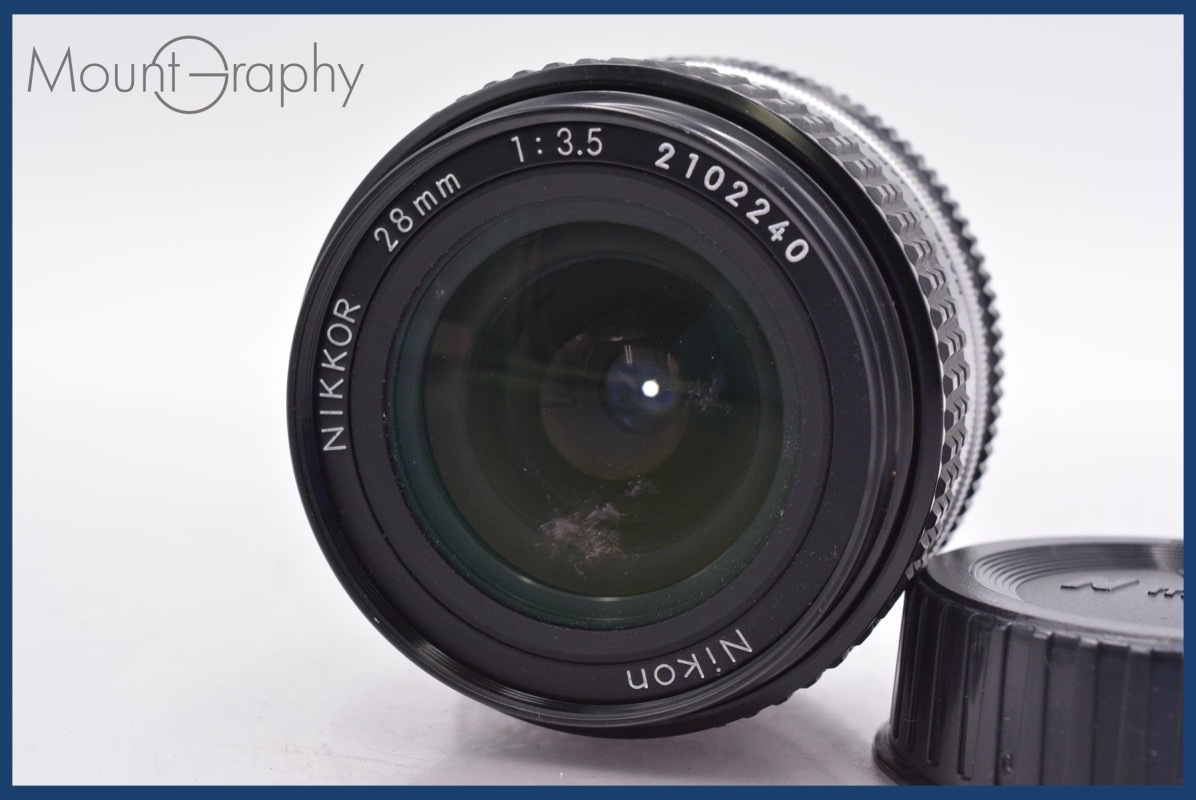 ★実用美品★ ニコン Nikon NIKKOR 28mm F3.5 Ai-S 後キャップ付 ★完動★同梱可 #mj5422拍卖