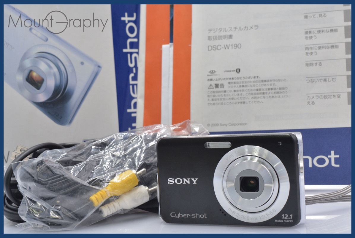 ★ジャンク特価★ ソニー SONY Cyber-shot DSC-W190 3x 元箱、充電器、取扱説明書付属 同梱可 #am195拍卖