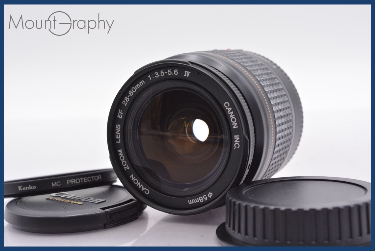 ★極上美品★ キヤノン Canon EF 28-80mm F3.5-5.6 IV USM 前後キャップ&レンズフィルター付 ★完動★同梱可 #am358拍卖