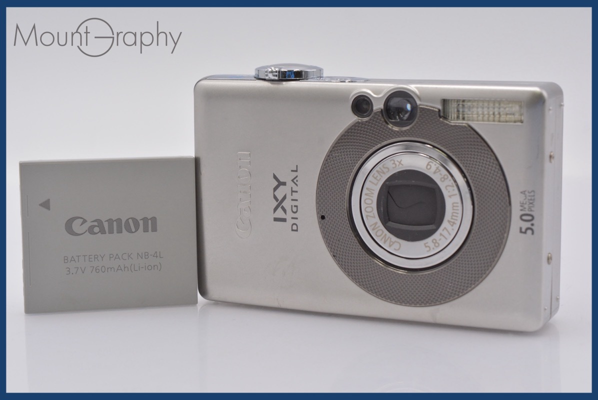 ★極上美品★ キヤノン Canon IXY DIGITAL 55 3x バッテリー付属 ★完動★同梱可 #mj4790拍卖