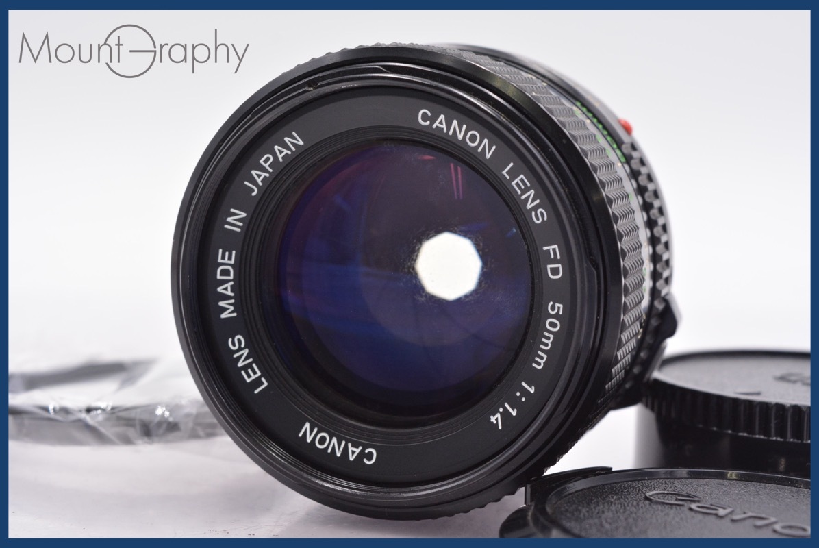 ★実用美品★ キヤノン Canon FD 50mm F1.4 前後キャップ&レンズフィルター付 ★完動★同梱可 #mj4987拍卖