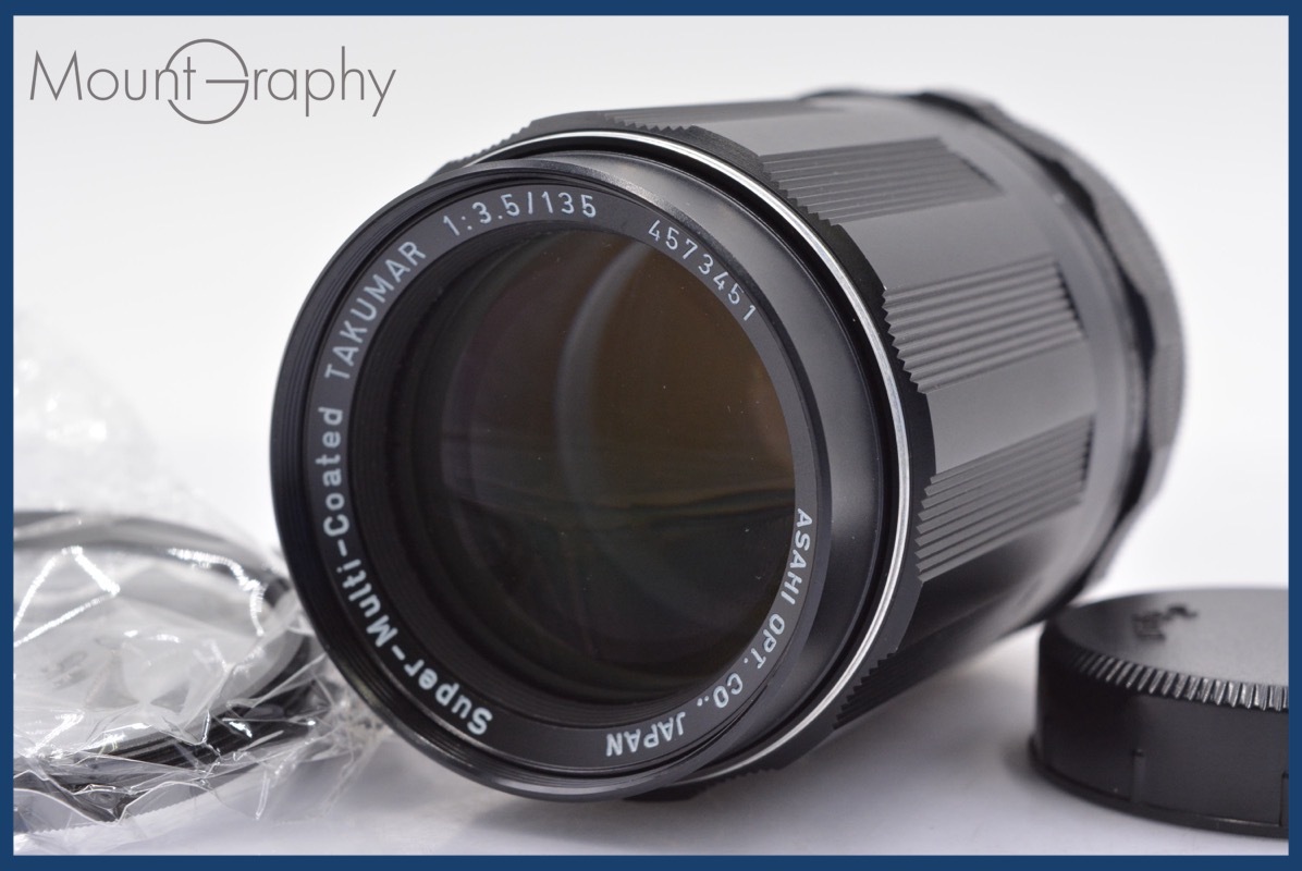 ★良品★ ペンタックス PENTAX Super-Multi-Coated TAKUMAR 135mm F3.5 前後キャップ&レンズフィルター付 ★完動★同梱可 #mj3296拍卖