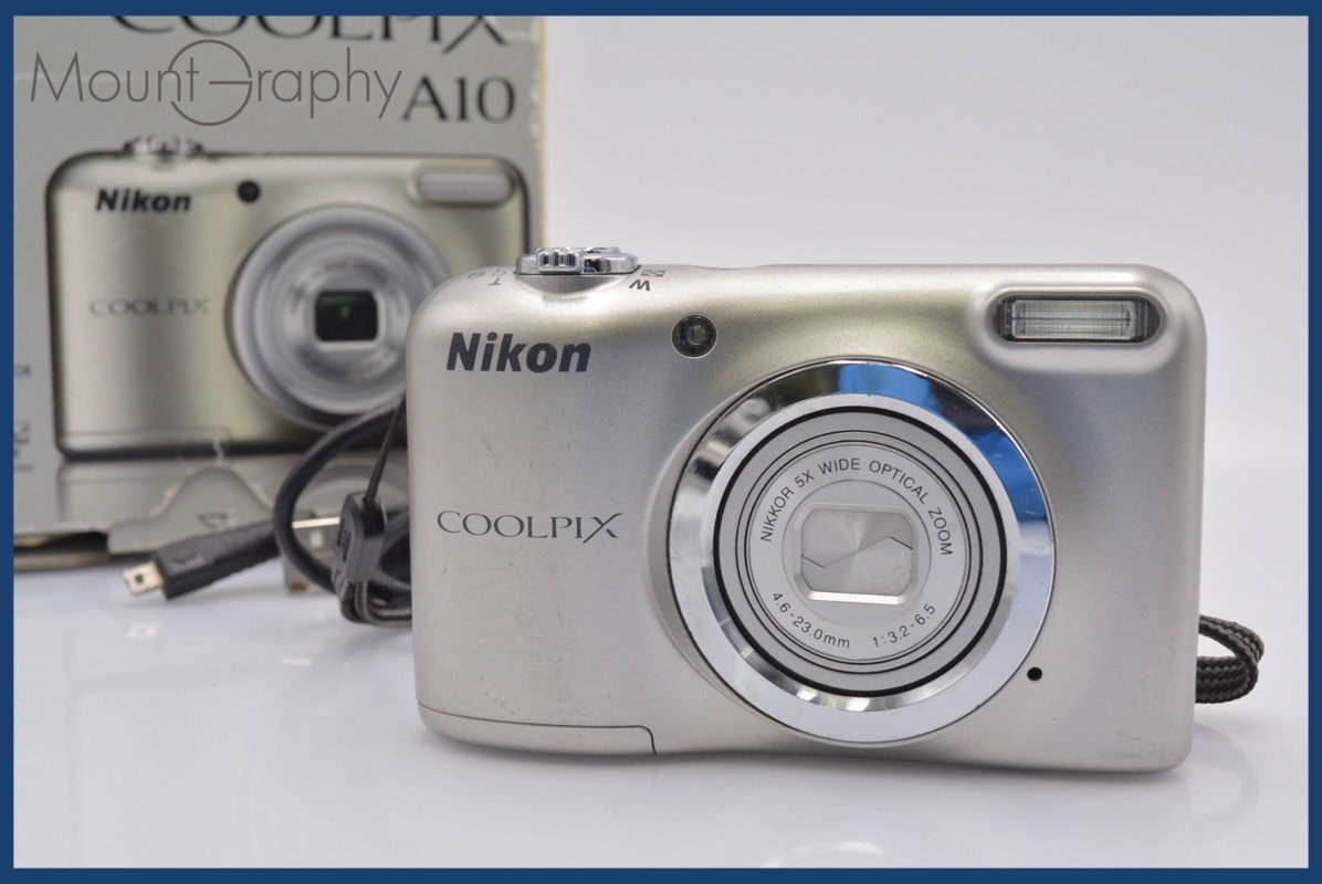 ★極上美品★ ニコン Nikon COOLPIX A10 5x 単三電池仕様 元箱付 ★完動★同梱可 #mj4380拍卖
