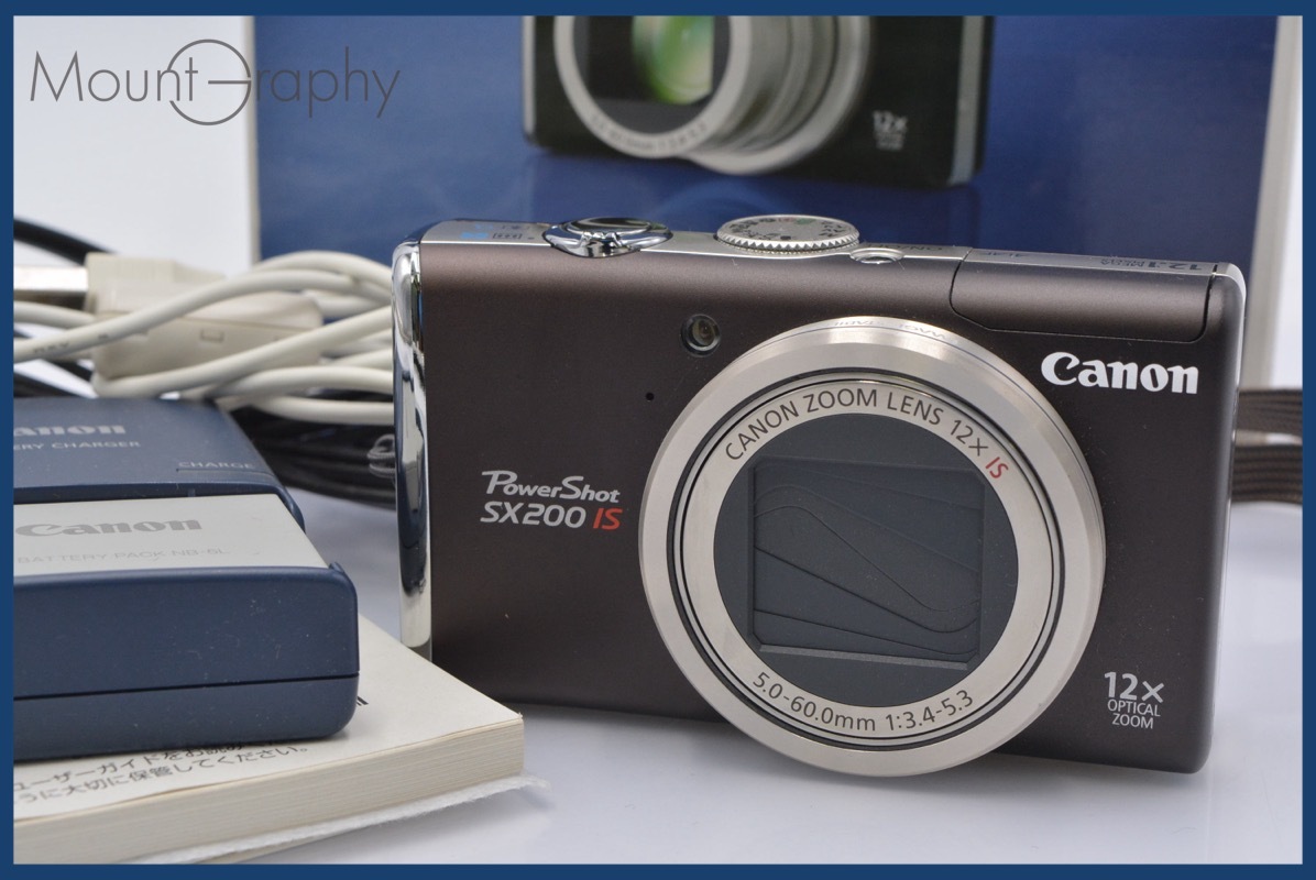 ★極上美品★ キヤノン Canon PowerShot SX200 IS 12x 元箱、バッテリー、充電器、メモリーカード、取扱説明書付属 ★完動★同梱可 #mj4153拍卖