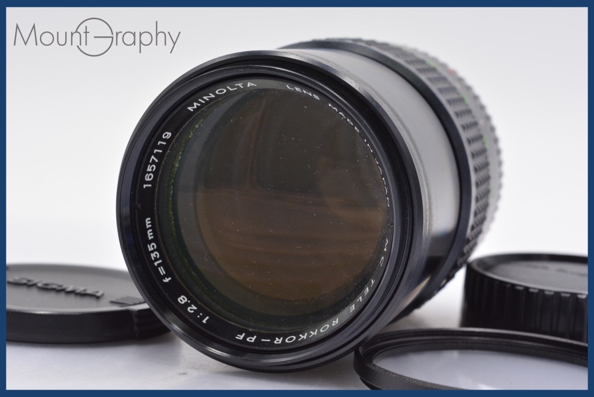 ★良品★ ミノルタ MINOLTA MC TELE ROKKOR-PF 135mm F2.8 前後キャップ&レンズフィルター付 ★完動★同梱可 #mj2369拍卖