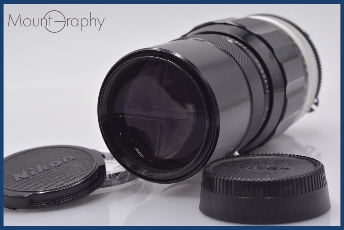 ★良品★ ニコン Nikon NIKKOR-Q Auto 200mm F4 Ai 前後キャップ&レンズフィルター付 ★完動★同梱可 #mj5279拍卖