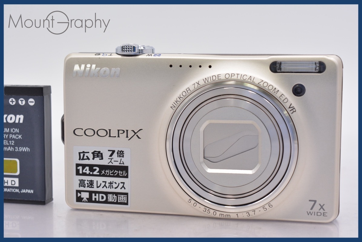 ニコン Nikon COOLPIX S6000 7x バッテリー付属 同梱可 #am806拍卖