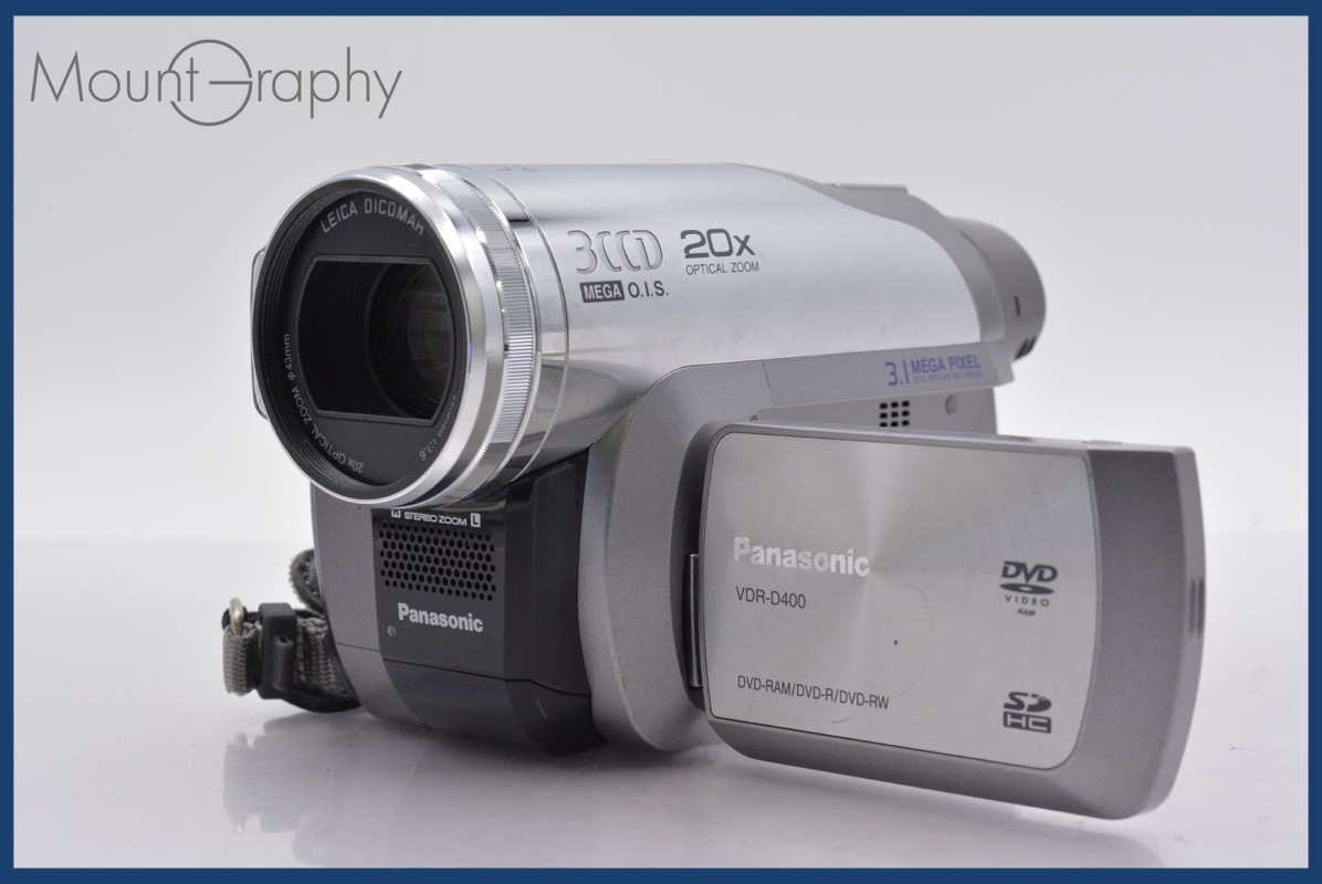 ★極上美品★ パナソニック Panasonic VDR-D400 20x 前キャップ、バッテリー付 ★完動★同梱可 #mj5714拍卖