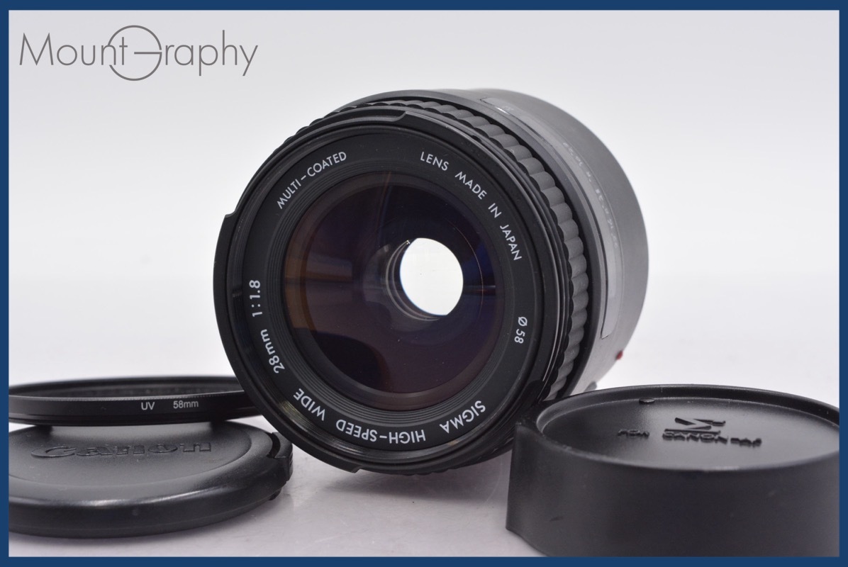 シグマ SIGMA HIGH-SPEED WIDE 28mm F1.8 デジタル非対応(AFフィルム一眼のみ使用可) 他 キヤノンEF用(AF) #R239拍卖