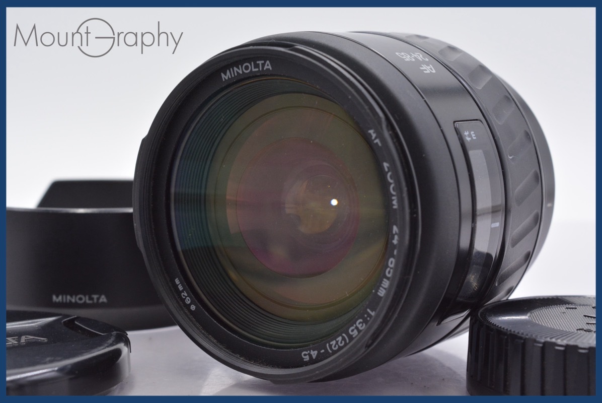 ★極上美品★ ミノルタ MINOLTA AF ZOOM 24-85mm F3.5-4.5 前後キャップ、フード付 ★完動★同梱可 #mj3820拍卖