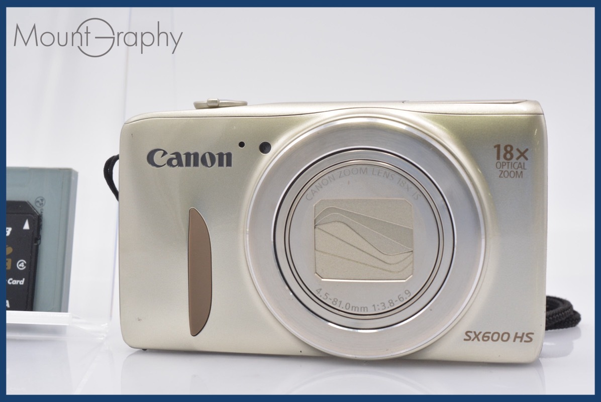 ★極上美品★ キヤノン Canon Power Shot SX600 HS 18x メモリーカード、バッテリー付属 ★完動★同梱可 #yk5300拍卖