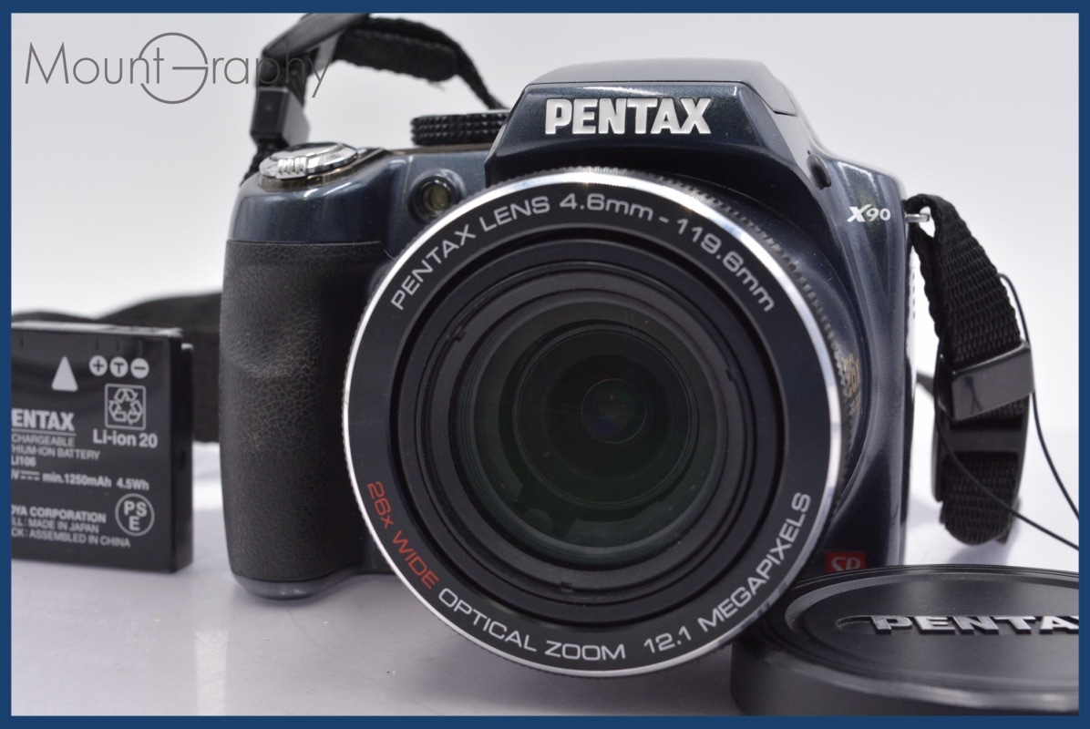 ★極上美品★ ペンタックス PENTAX X90 26x 前キャップ、バッテリー付属 ★完動★同梱可 #mj4563拍卖