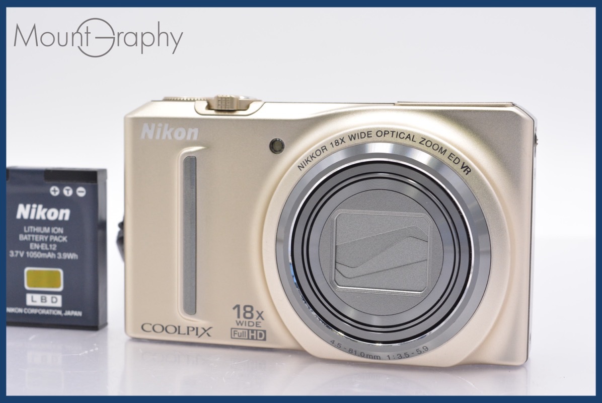 ★極上美品★ ニコン Nikon COOLPIX S9100 18x バッテリー付属 同梱可 #yk3383拍卖