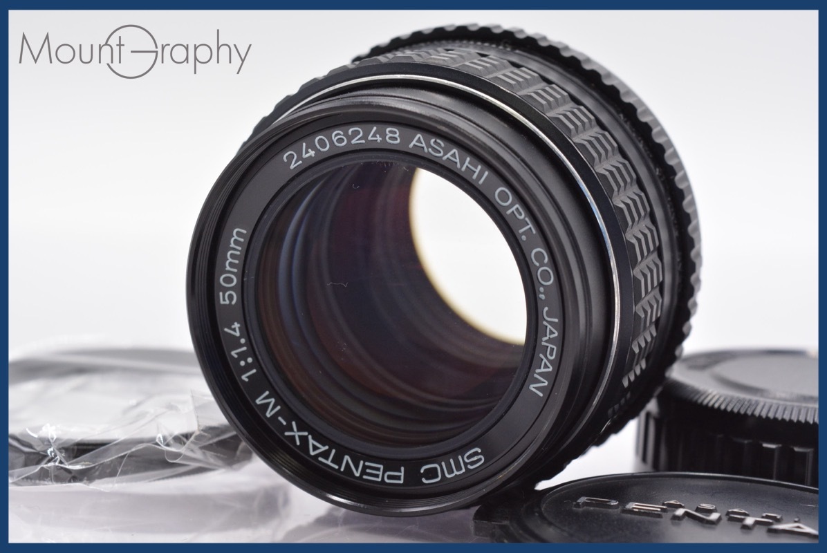 ★極上美品★ ペンタックス PENTAX SMC PENTAX-M 50mm F1.4 前後キャップ&レンズフィルター付 ★完動★同梱可 #yk3562拍卖