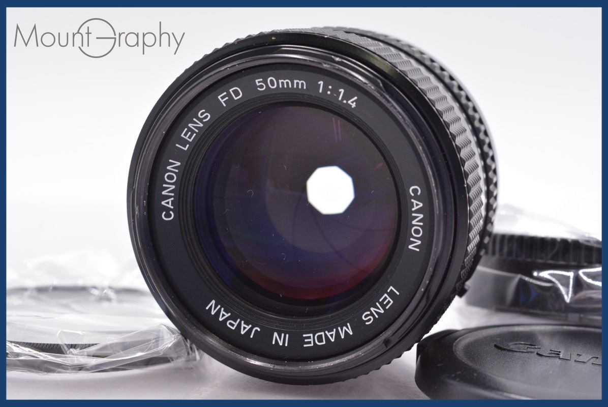 ★良品★ キヤノン Canon NEW FD 50mm F1.4 前後キャップ&レンズフィルター付 ★完動★同梱可 #mj5065拍卖