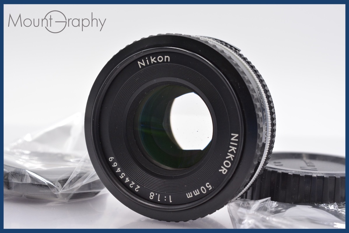 ★極上美品★ ニコン Nikon NIKKOR 50mm F1.8 Ai-S 前後キャップ&レンズフィルター付 ★完動★同梱可 #mj3416拍卖