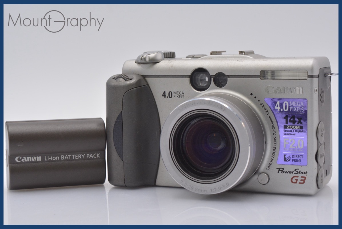 ★ジャンク特価★ キヤノン Canon PowerShot G3 14x バッテリー付属 同梱可 #mj4807拍卖