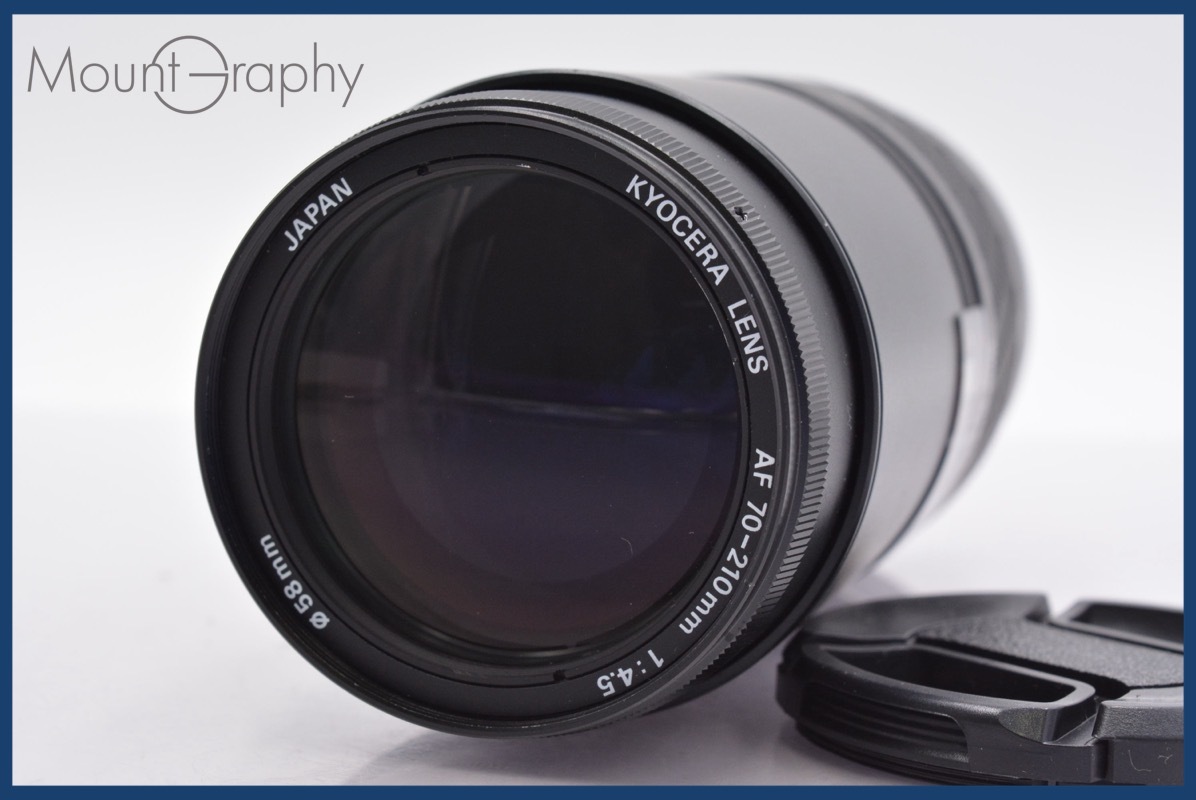 ★良品★ 京セラ KYOCERA AF 70-210mm F4.5 前キャップ付 ★完動★同梱可 #yk4296拍卖