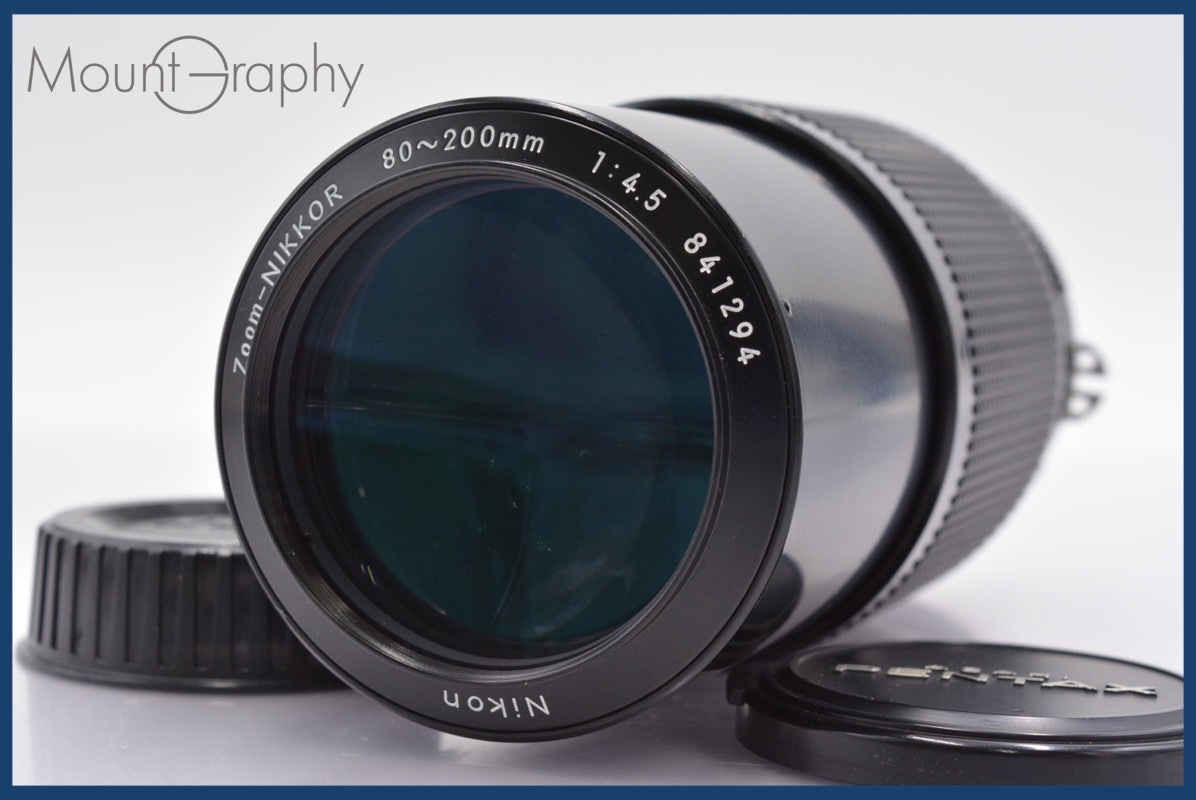 ★良品★ ニコン Nikon Zoom-NIKKOR 80-200mm F4.5 Ai 前後キャップ&レンズフィルター付 ★完動★同梱可 #mj3500拍卖