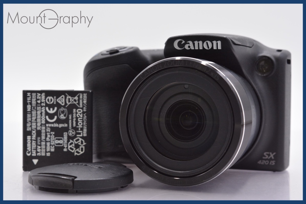 ★極上美品★ キヤノン Canon PowerShot SX420 IS 42x 前キャップ、バッテリー付属 ★完動★同梱可 #mj4902拍卖