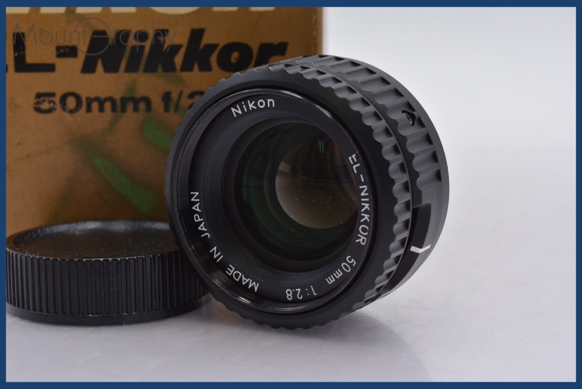 ニコン Nikon EL-NIKKOR 50mm F2.8 後ろキャップ、元箱付 ★完動★同梱可 #mj5864拍卖