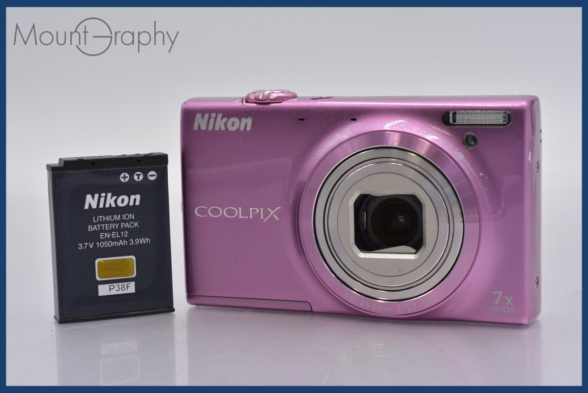 ★極上美品★ ニコン Nikon COOLPIX S6100 7x バッテリー付属 ★完動★同梱可 #mj5883拍卖