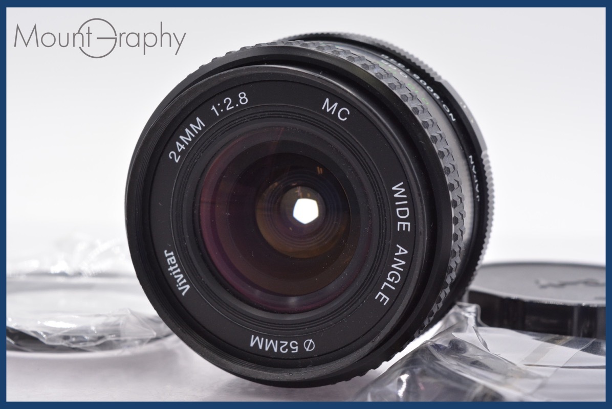 ★良品★ ビビター Vivitar 24mm F2.8 MC 前後キャップ&レンズフィルター付 コンタックスY/C用 ★完動★同梱可 #mj5066拍卖