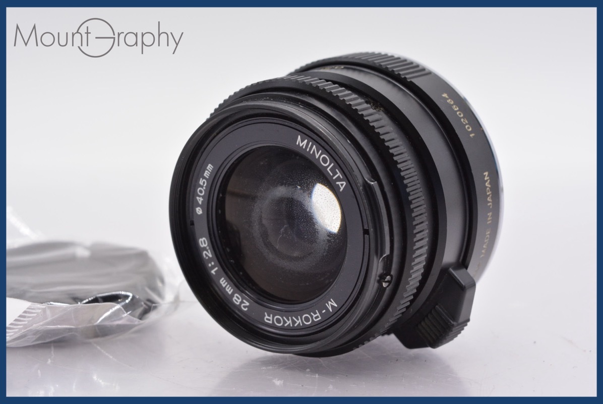 ★良品★ ミノルタ MINOLTA M-ROKKOR 28mm F2.8 前キャップ付 ★完動★同梱可 #mj3600拍卖