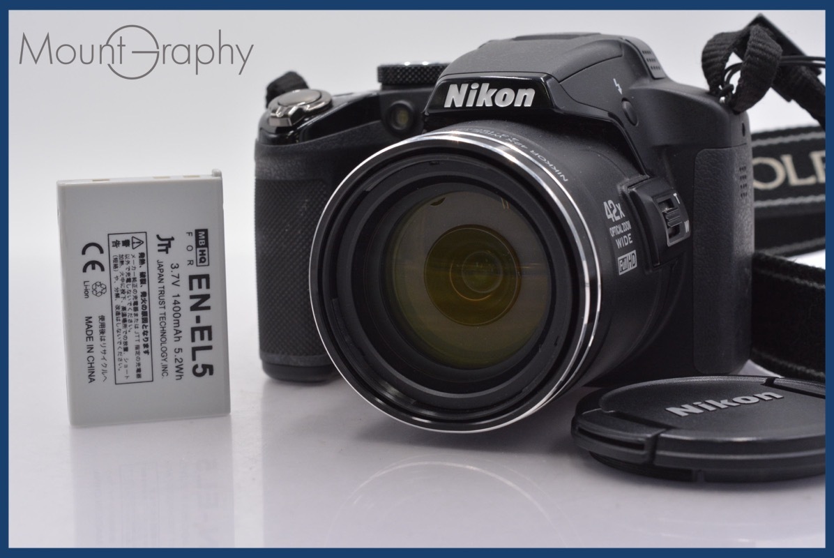 ニコン Nikon COOLPIX P510 42x 前キャップ、バッテリー付属 ★完動★同梱可 #mj5758拍卖