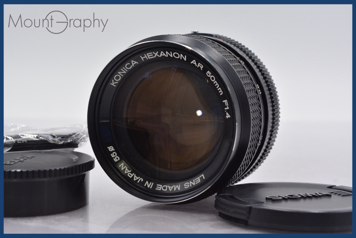 ★良品★ コニカ KONICA HEXANON AR 50mm F1.4 前後キャップ&レンズフィルター付 ★完動★同梱可 #am867拍卖
