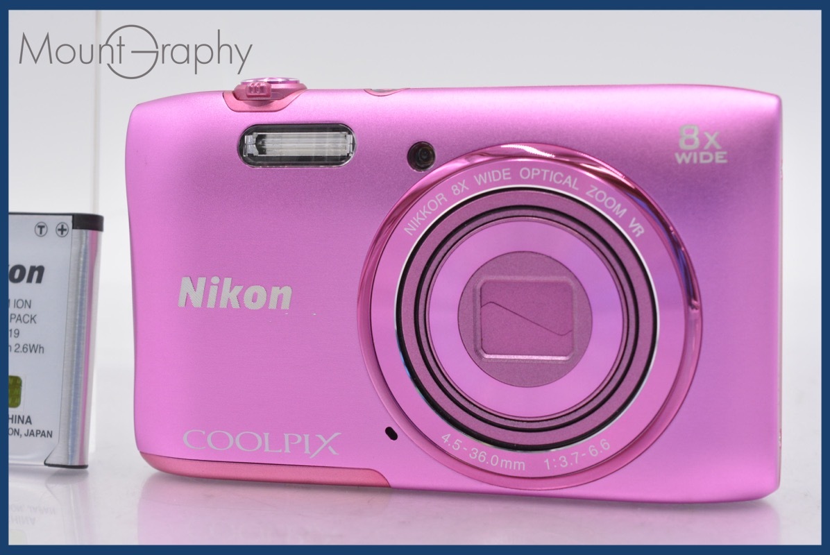 ★極上美品★ ニコン Nikon COOLPIX S3600 8x バッテリー付属 ★完動★同梱可 #am785拍卖