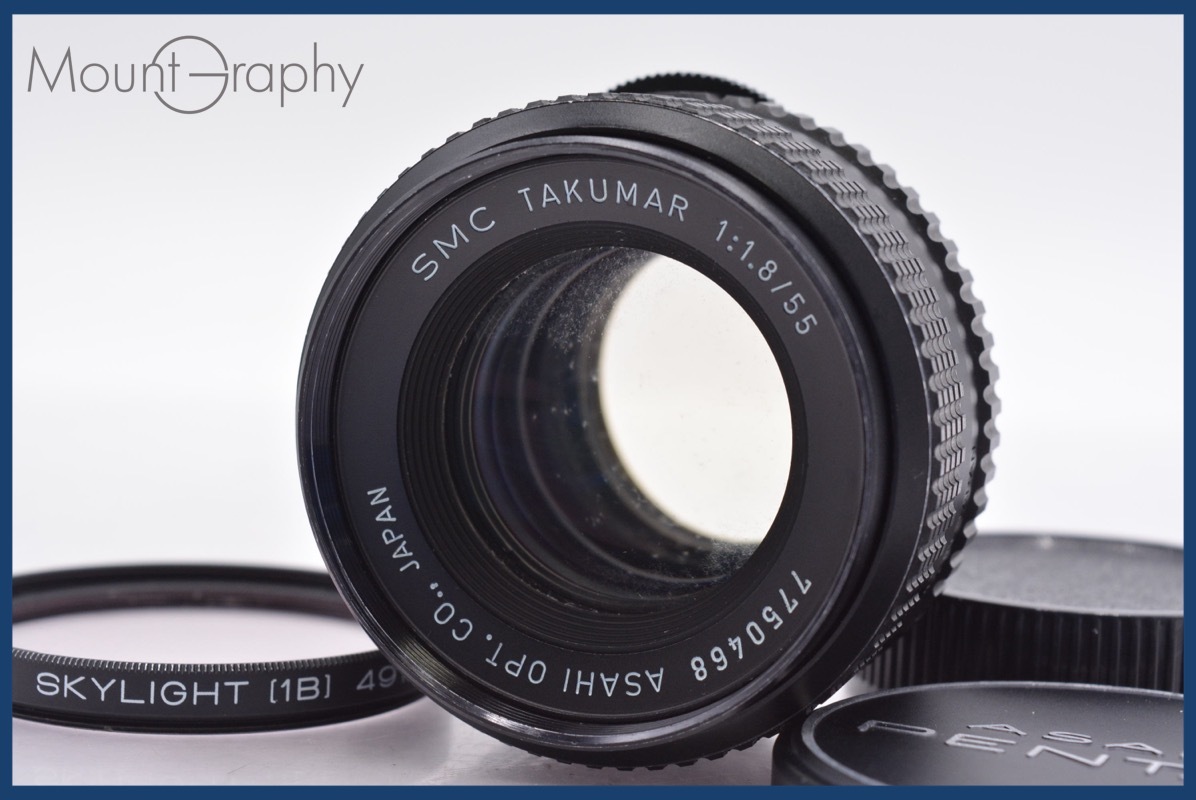 ★極上美品★ ペンタックス PENTAX SMC TAKUMAR 55mm F1.8 前後キャップ&レンズフィルター付 ★完動★同梱可 #am404拍卖