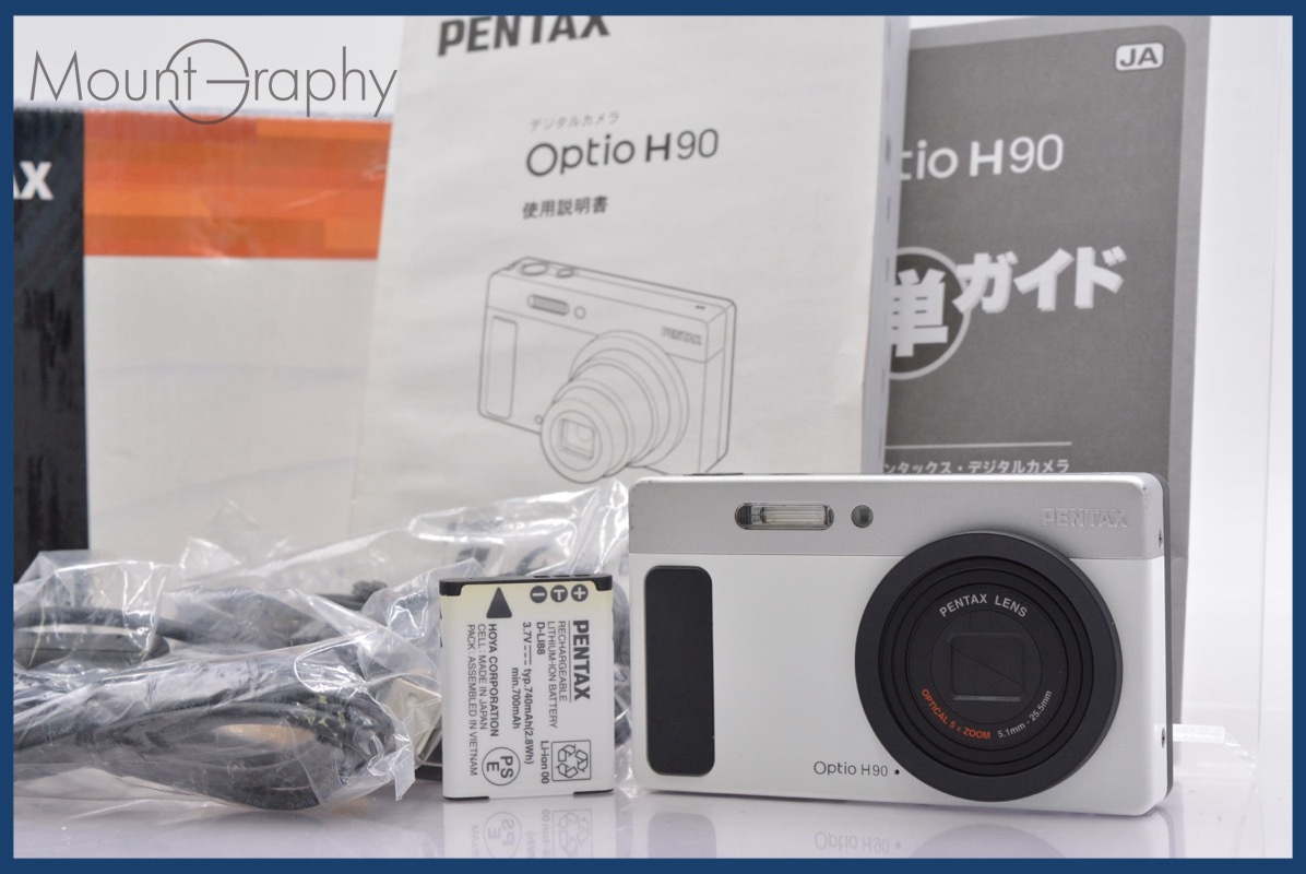 ★特別特価★ ペンタックス PENTAX Optio H90 5x 元箱、バッテリー、取扱説明書付属 同梱可 #R229拍卖