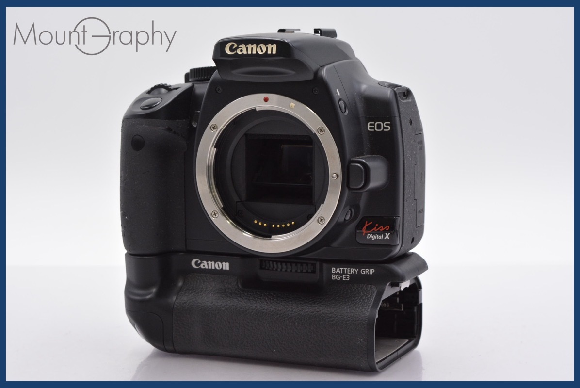 ★極上美品★ キヤノン Canon EOS Kiss Digital X + Canon BATTERY GRIP BG-E3 ★完動★同梱可 #mj4669拍卖