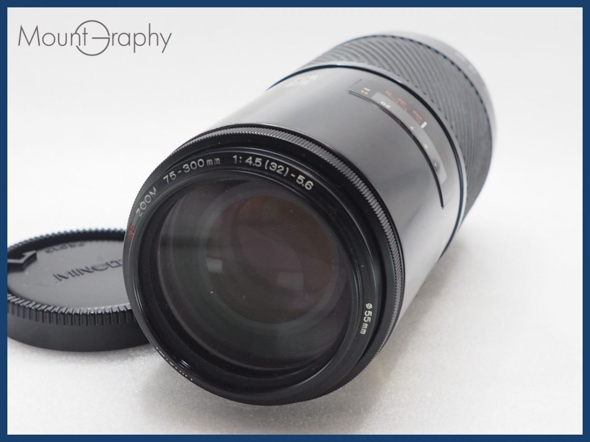 ★実用美品★ MINOLTA ミノルタ AF ZOOM 75-300mm F4.5-5.6 後キャップ付 同梱可 #i10107拍卖