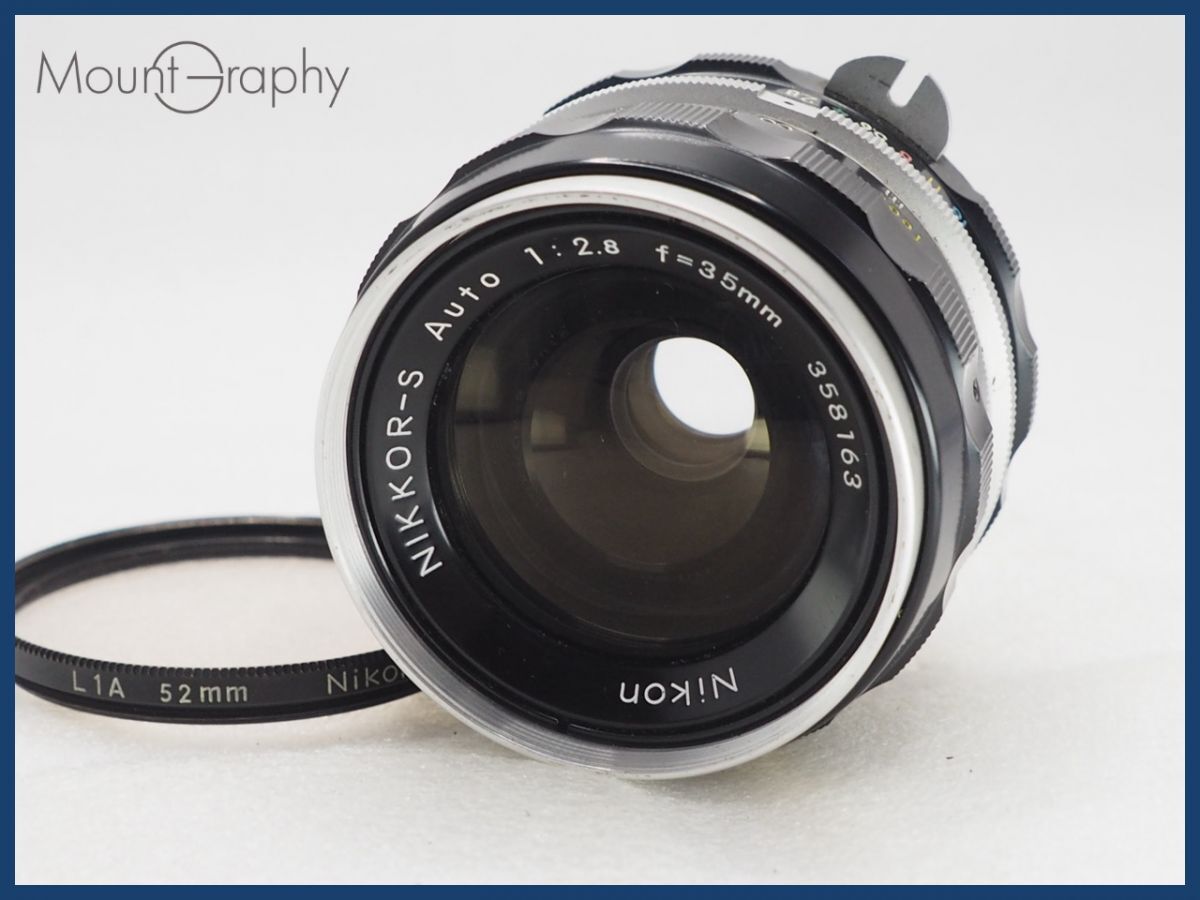 ★良品★ NIKON ニコン NIKKOR-S Auto 35mm F2.8 レンズフィルター付 同梱可 #i10450拍卖