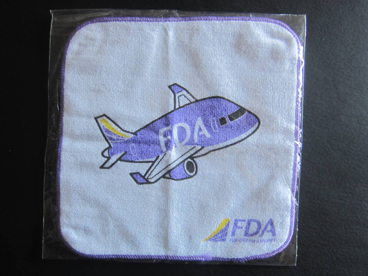 FDA■フジドリームエアラインズ■空飛ぶクレヨン■エンブラエル170■JA06FJ■パープル■ミニタオル■FUJI DREAM AIRINES■新品未使用拍卖