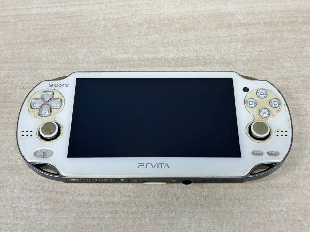 Sony PS Vita PlayStation Vita クリスタル・ホワイト PCH-1100 本体 動作確認済み P-224拍卖