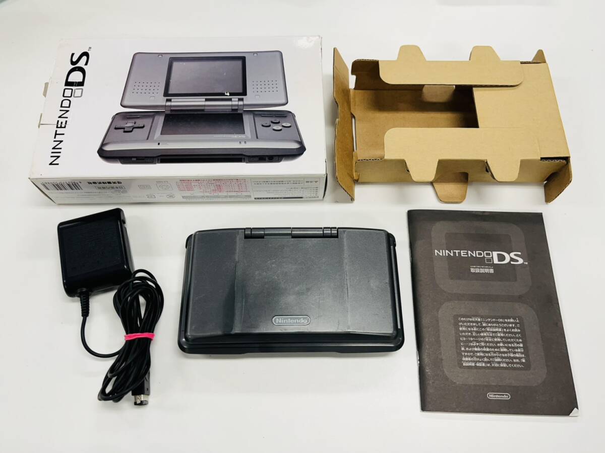 Nintendo DS グラファイトブラック NTR-001(JPN) 本体セット 動作確認済み ☆-75拍卖