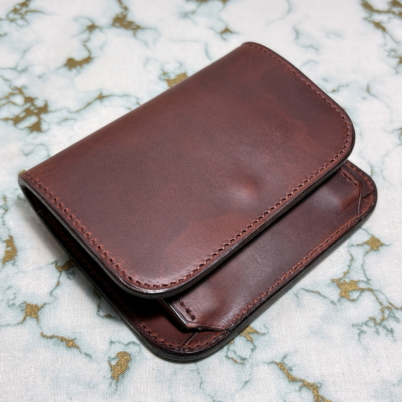 【ホーウィン クロムエクセル】firebird【ラウンドネスコインケース】ドラーロレザー×日本製 ハンドメイド ミニ財布 アメカジ 拍卖