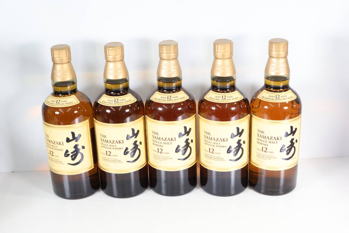 【未開栓】【送料無料・即決あり】 SUNTORY サントリー 山崎12年 700ml 43% 5本セット拍卖