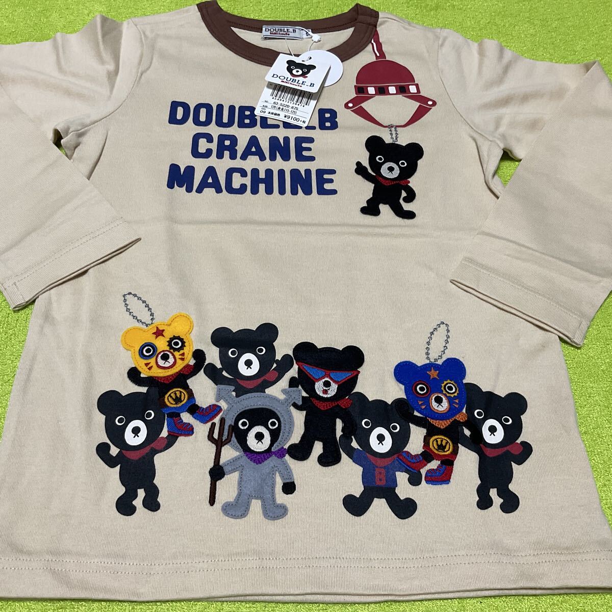 ミキハウス DOUBLE_B 新品9100円 120サイズ UFOキャッチャー ロンT 長袖Tシャツ拍卖