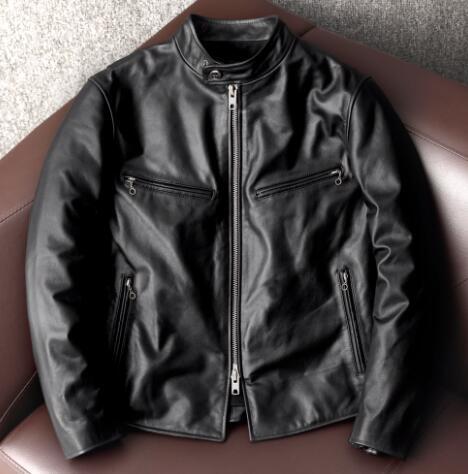 人気品 牛革 レザージャケット シングルライダース 革ジャン 本革 メンズファッション カウハイド バイクレザー アメカジ 機関車 S~5XL拍卖