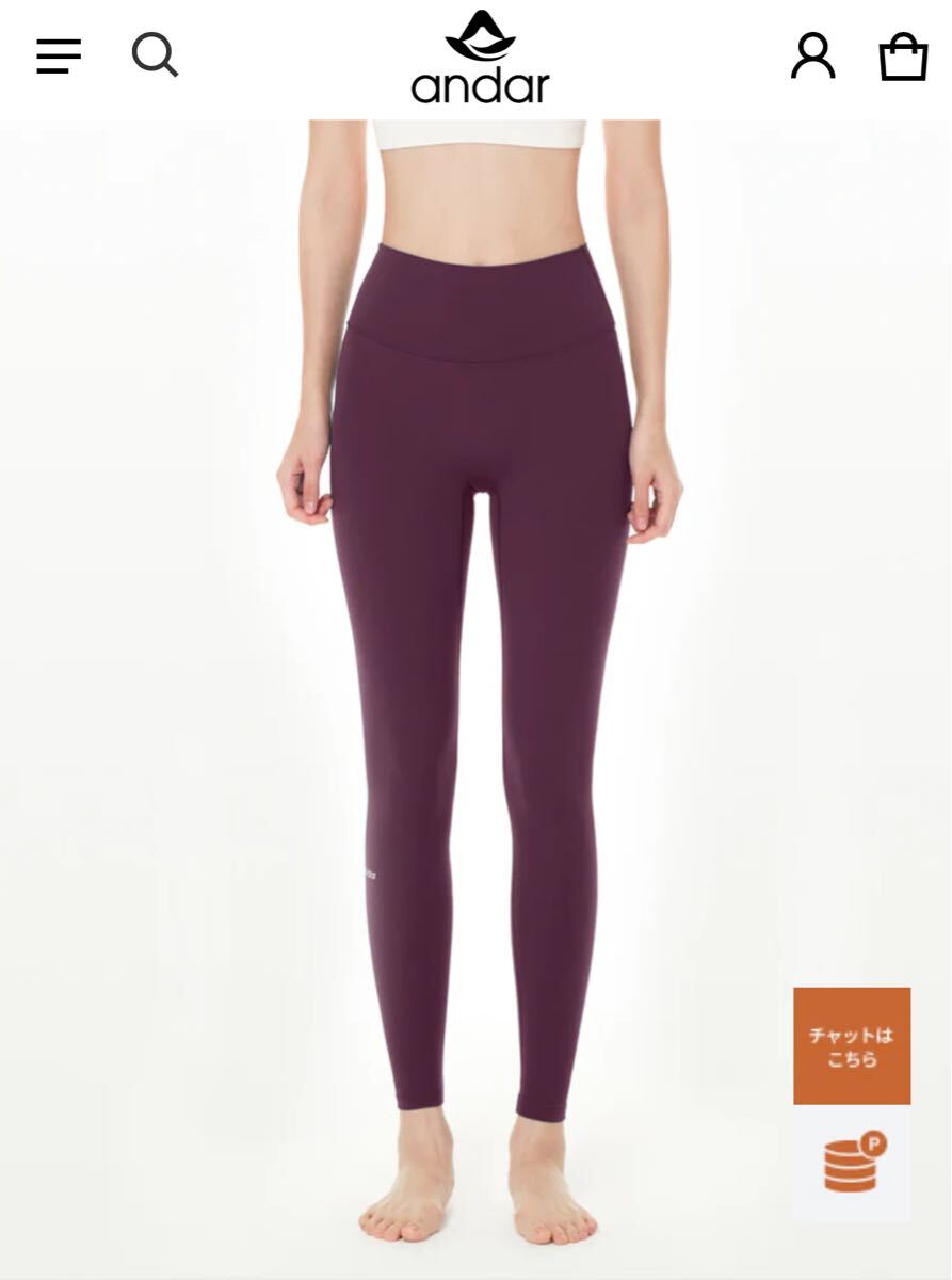 アンダール ander8.2★エアクーリングGINIレギンス ヨガ ピラティス 拍卖