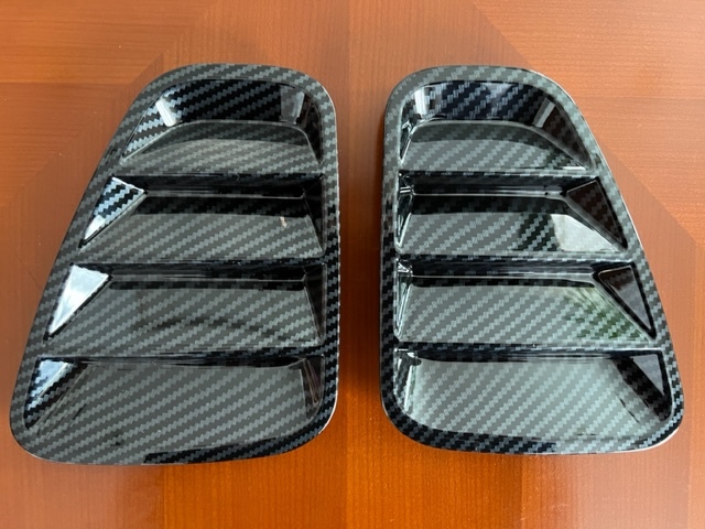 (特価)希少 アバルト 595 テールライト ガーニッシュ カーボンルック 左右セット 限定1セット拍卖